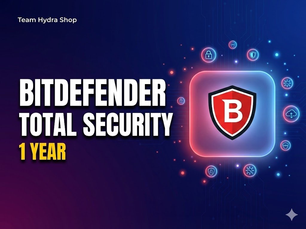 Bitdefender Total Security – 1 Year Official Subscription (Email Activation)